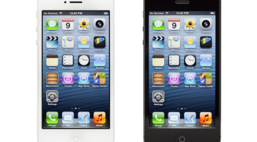 To smartphones- hvid og sort iphone